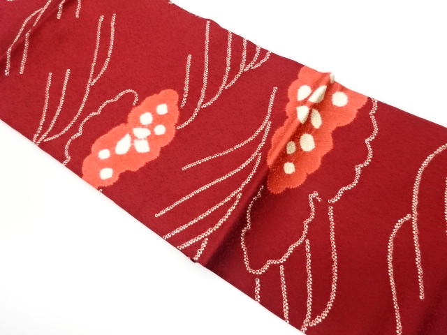 JAPANESE NAGOYA OBI / SHIBORI / CLOUD & ABSTRACT WAVE